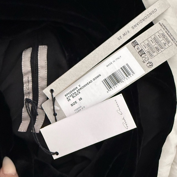 Rick Owens Athena Arrowhead Gown- black- IT 38 NWT🖤 - Picture 8 of 8